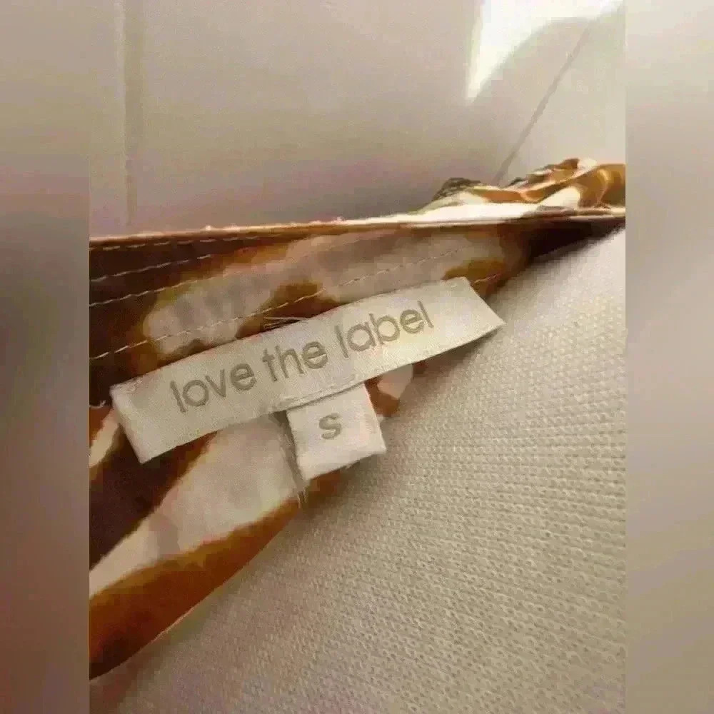 Anthropologie $298 Love The Label Yellow Swirl Bohemian Midi Dress Safari Zebra‎ - Picture 6 of 8